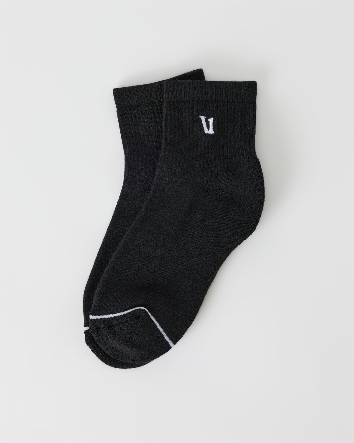 Quarter Crew V1 Sock 2.0 Black Quarter Crew Socks | Vuori sale - US 5663