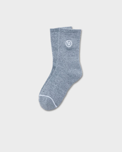 Half Crew Sock 2.0 Light Heather Grey Performance Socks | Vuori for sale - US 9019