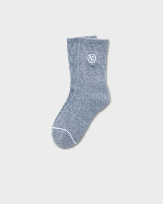 Half Crew Sock 2.0 Light Heather Grey Performance Socks | Vuori for sale - US 9019