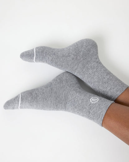 Half Crew Sock 2.0 Light Heather Grey Performance Socks | Vuori for sale - US 9019