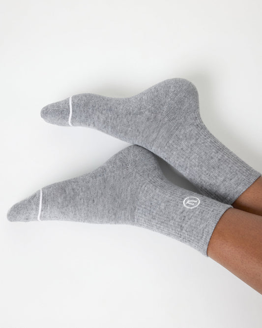 Half Crew Sock 2.0 Light Heather Grey Performance Socks | Vuori for sale - US 9019