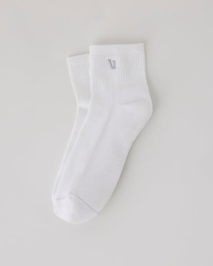 Quarter Crew V1 Sock 2.0 White | Vuori outlet - US 1217