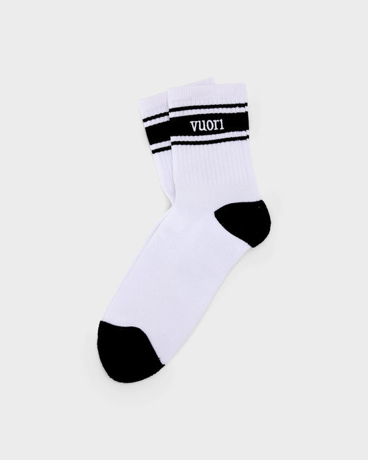 Half Crew Stripe Novelty Sock Black & White Stripe Socks | Vuori onsale - US 2268