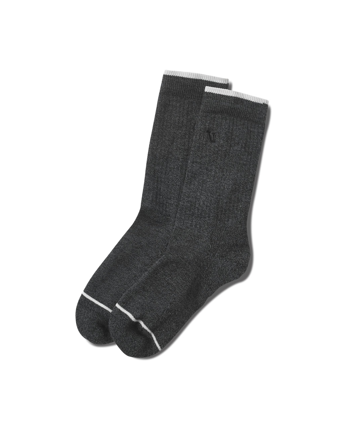 V1 Crew Sock Charcoal Heather | Vuori online - US 3925