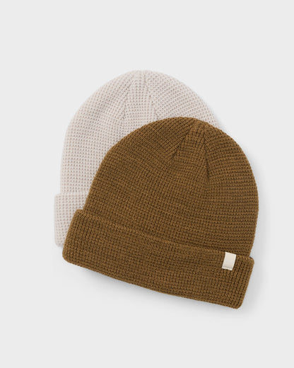 Alpine Waffle Beanie Tobacco Knit Beanie | Vuori for sale - US 1253