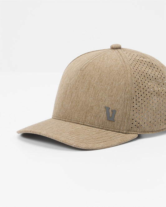 V1 Water Tech Hat Sorrel Brown Heather Five-Panel Hat | Vuori onsale - US 3089
