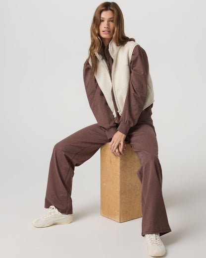 Granite Foldover Straight Leg Women's Sable Heather Pant | Vuori online - US 1654