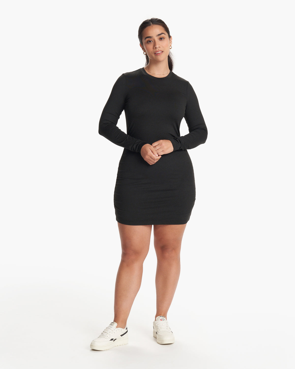 Long Sleeve Halo Essential Dress Black Heather | Vuori shop - US 9772