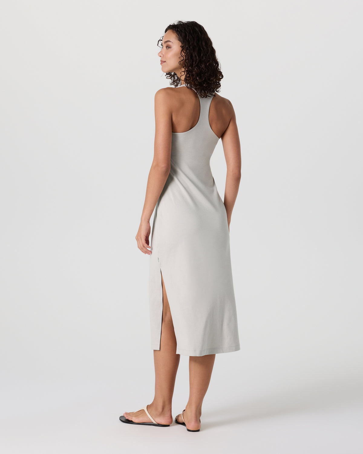 Halo Racerback Dress Ecru Heather | Vuori sale - US 9287