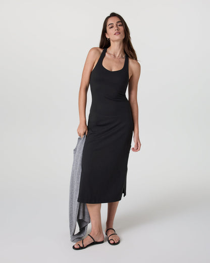 Halo Racerback Dress Solid Black | Vuori shop - US 3217