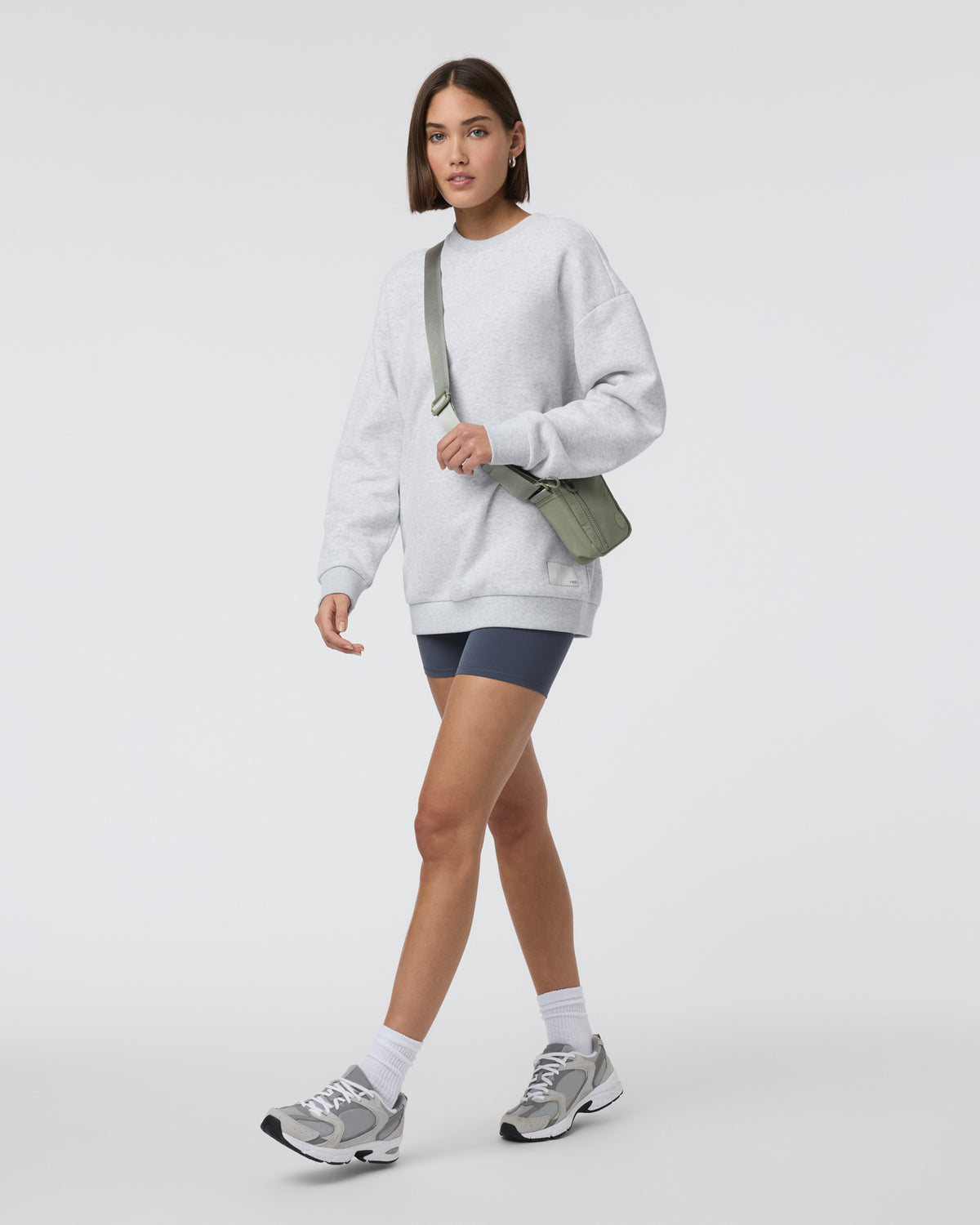 Restore Oversized Crew 2.0 Pale Grey Heather | Vuori outlet - US 3446