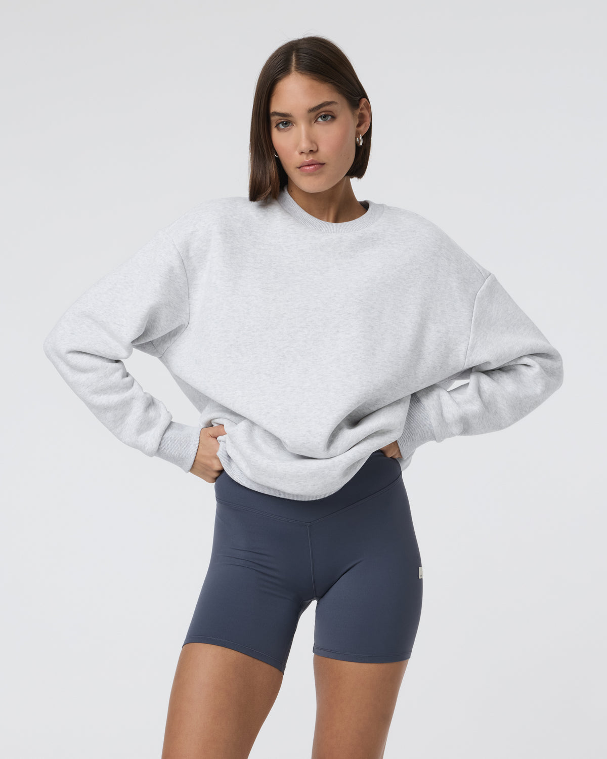 Restore Oversized Crew 2.0 Pale Grey Heather | Vuori outlet - US 3446