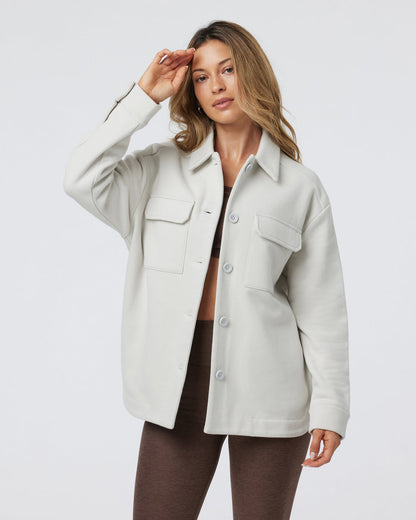 Restore Shirt Jacket Salt French Terry Shirt | Vuori sale - US 1509