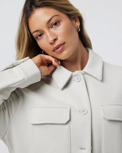 Restore Shirt Jacket Salt French Terry Shirt | Vuori sale - US 1509