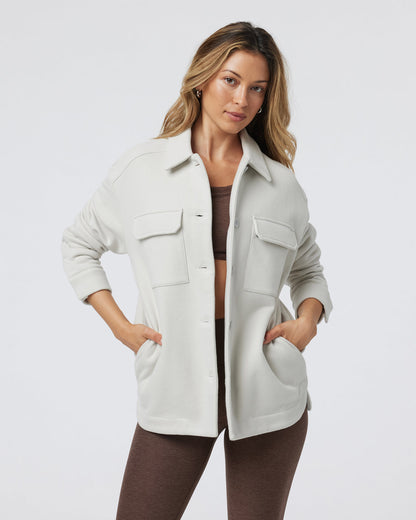 Restore Shirt Jacket Salt French Terry Shirt | Vuori sale - US 1509