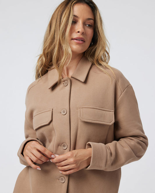 Restore Shirt Jacket Goldenrod French Terry Shirt | Vuori onsale - US 4235
