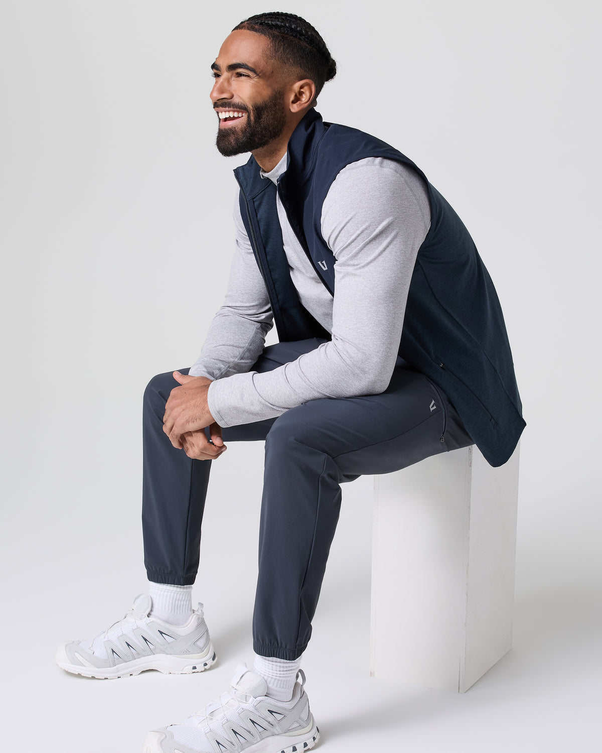 Fleet Sport Jogger Men's Navy Lightweight Joggers | Vuori shop - US 3802