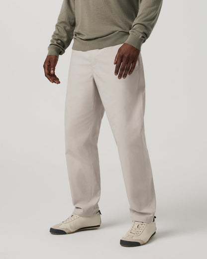 Men's Cascade Elastic Waist Trouser Classic Fit 30" Pewter | Vuori online - US 5074