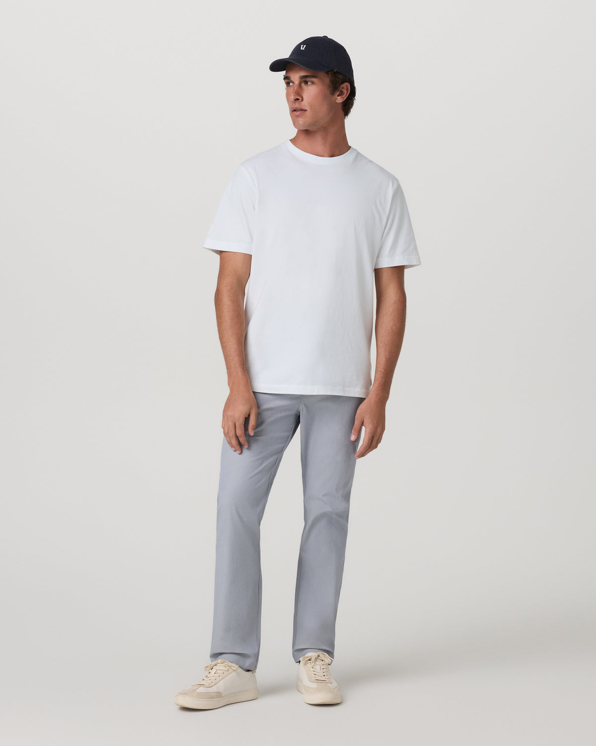 Cascade Elastic Waist Trouser Classic Fit 30" Heather Grey | Vuori outlet - US 5346