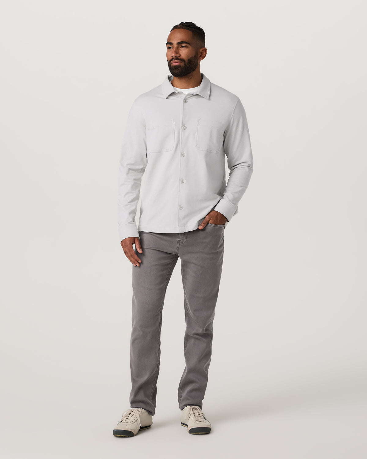 Benton Stretch Twill Pant Athletic Slim Fit 32" Cavern Grey | Vuori outlet - US 2959