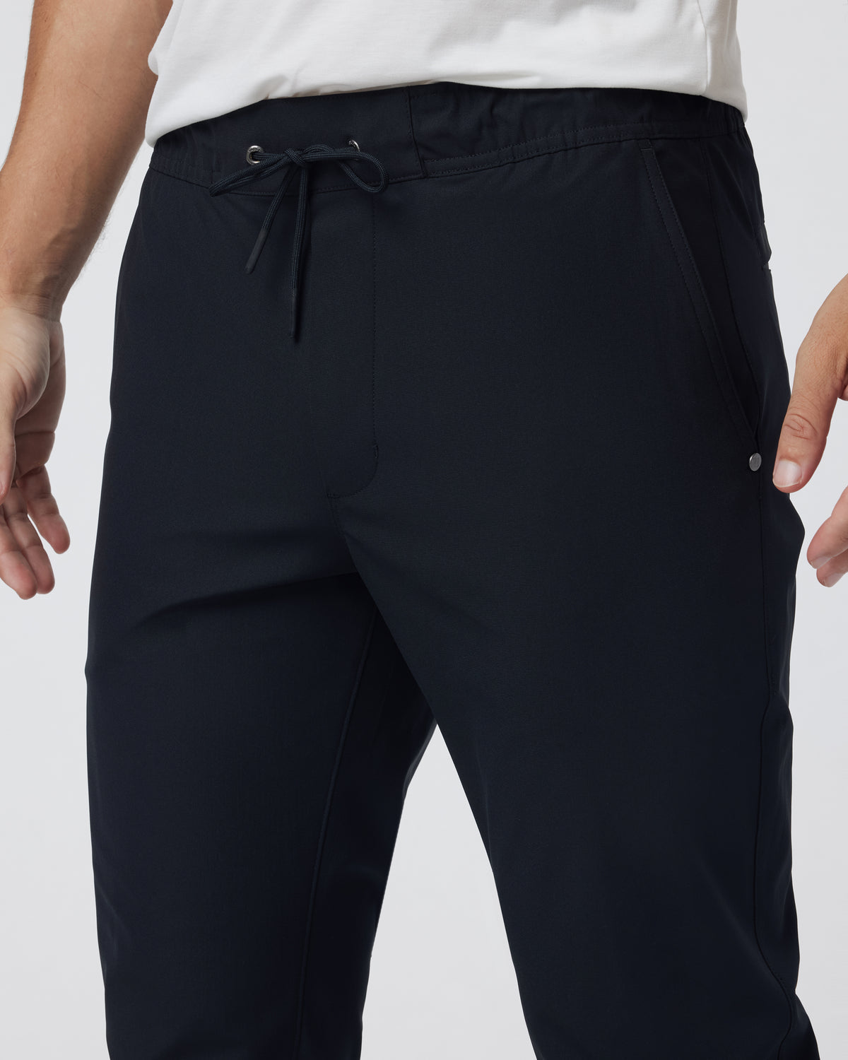 Meta Elastic Waist Pant Black 5-Pocket Stretch Pants | Vuori discount - US 1682