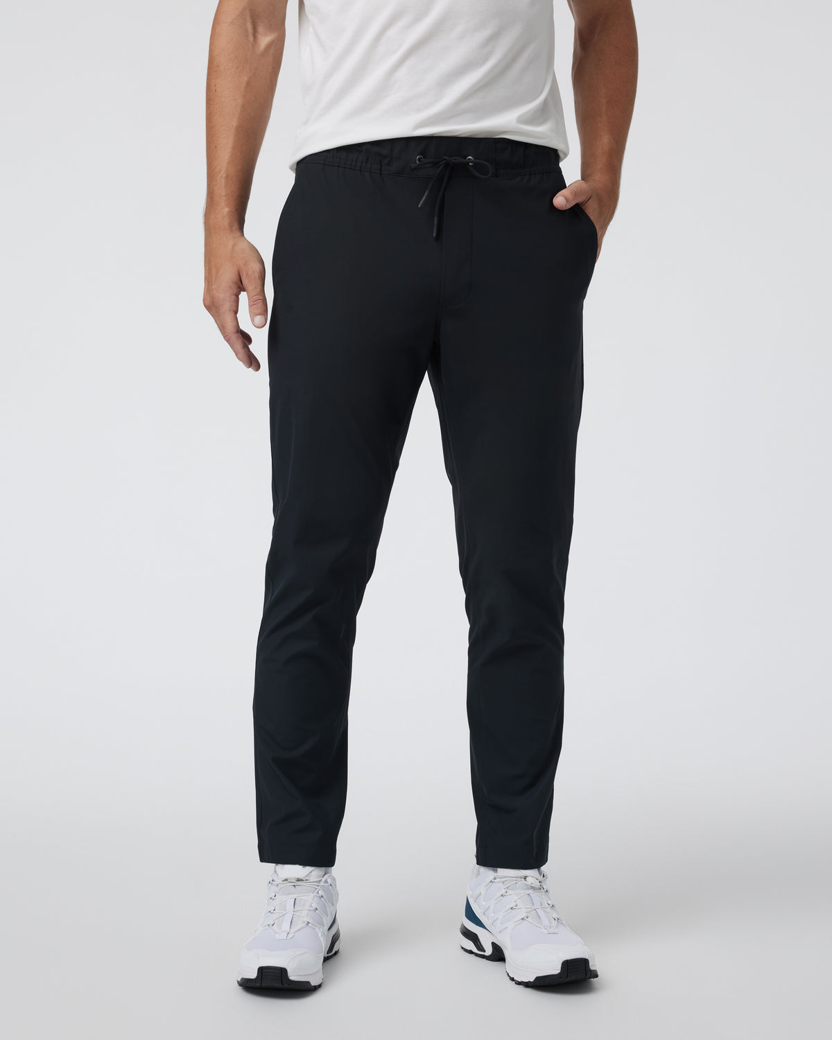 Meta Elastic Waist Pant Black 5-Pocket Stretch Pants | Vuori discount - US 1682