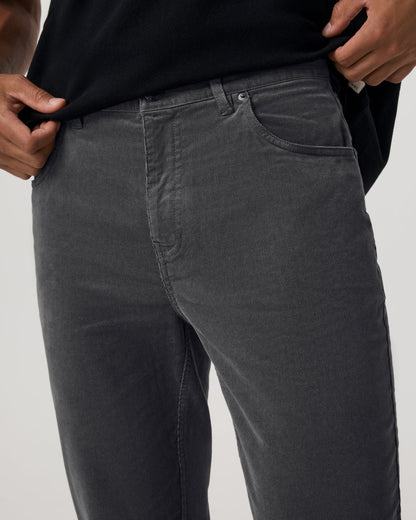 Optimist 5 Pocket Cord Pant Athletic Slim Fit Charcoal | Vuori sale - US 6584
