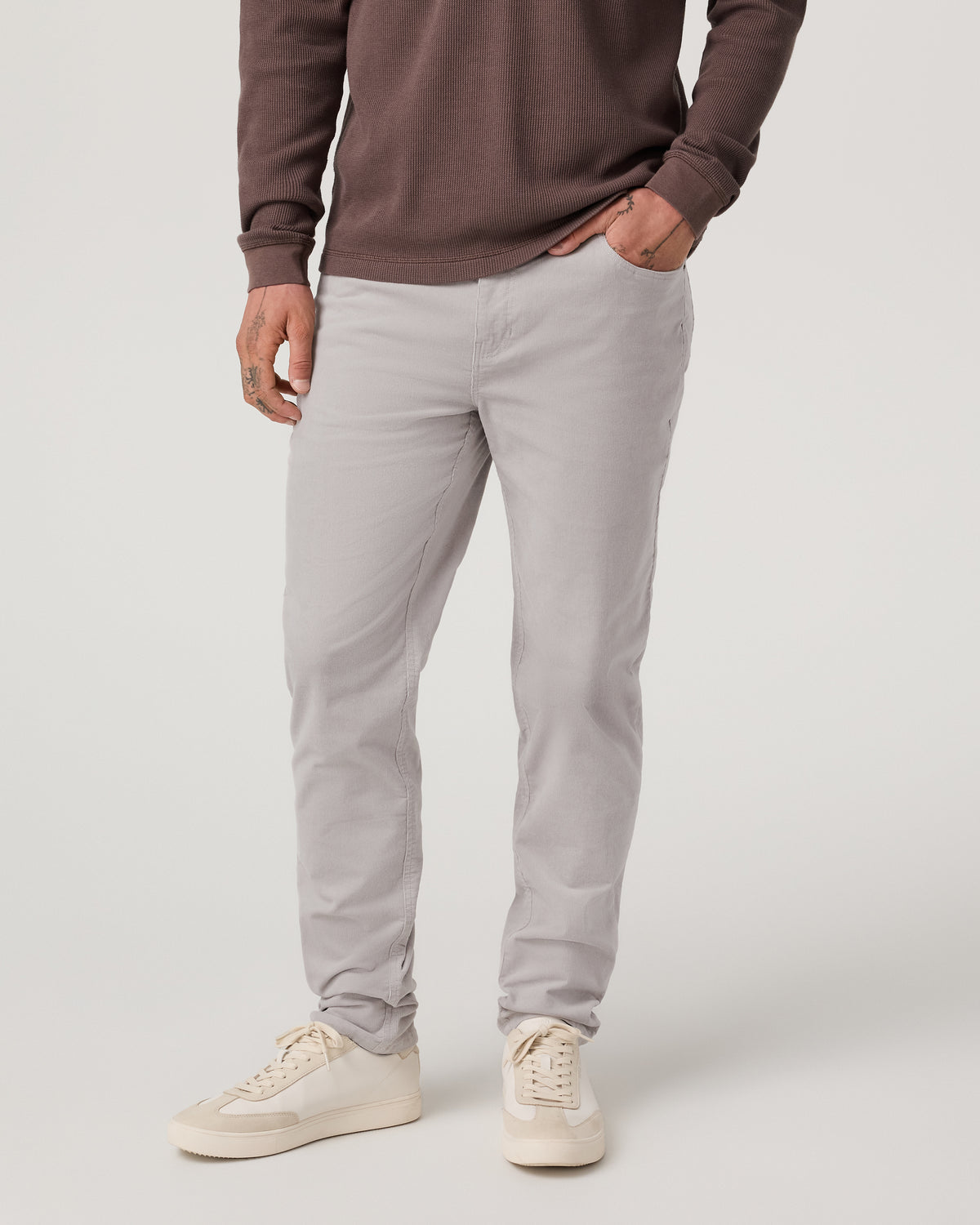 Optimist 5 Pocket Cord Pant Athletic Slim Fit Amethyst Grey | Vuori outlet - US 5841