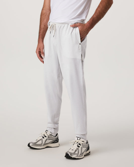 Sunday Mixed Media Jogger 28" Men's Frost Grey Joggers | Vuori onsale - US 5810