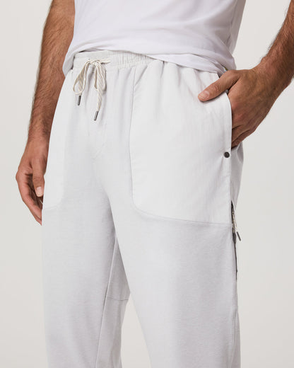 Sunday Mixed Media Jogger 28" Men's Frost Grey Joggers | Vuori onsale - US 5810