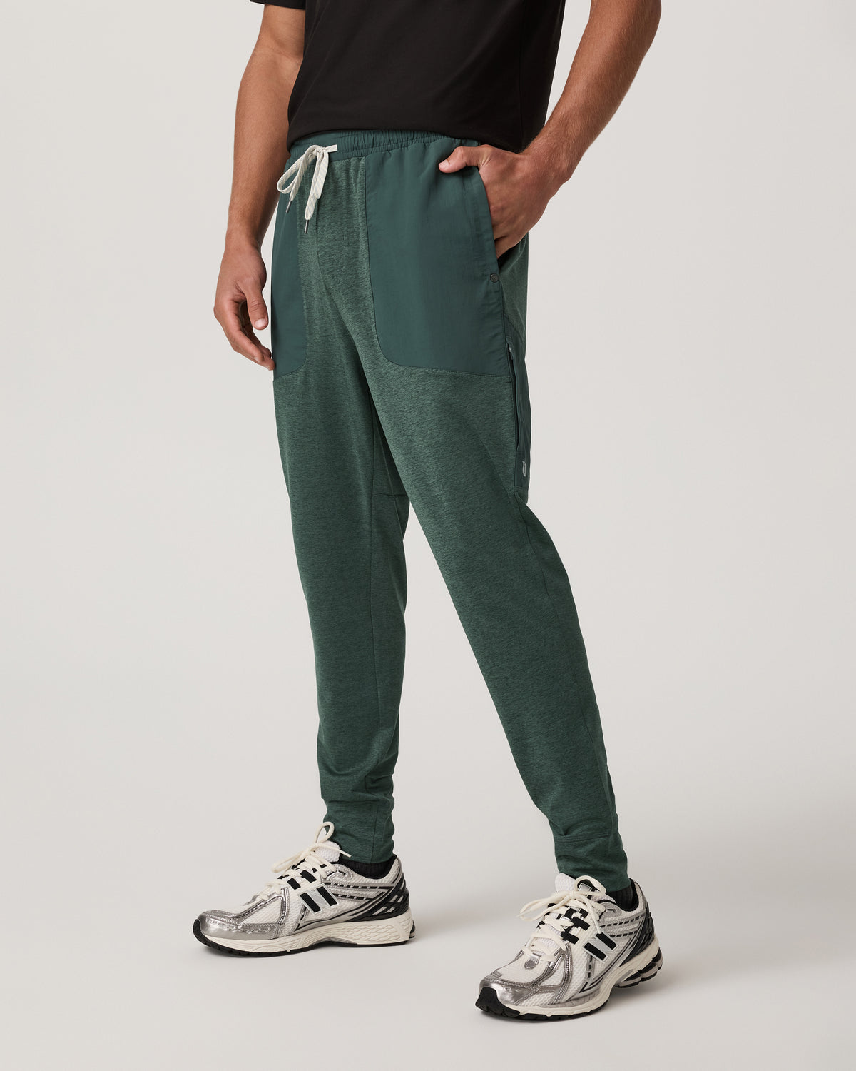 Men's Sunday Mixed Media Jogger 28" Agate Green Heather | Vuori shop - US 8313