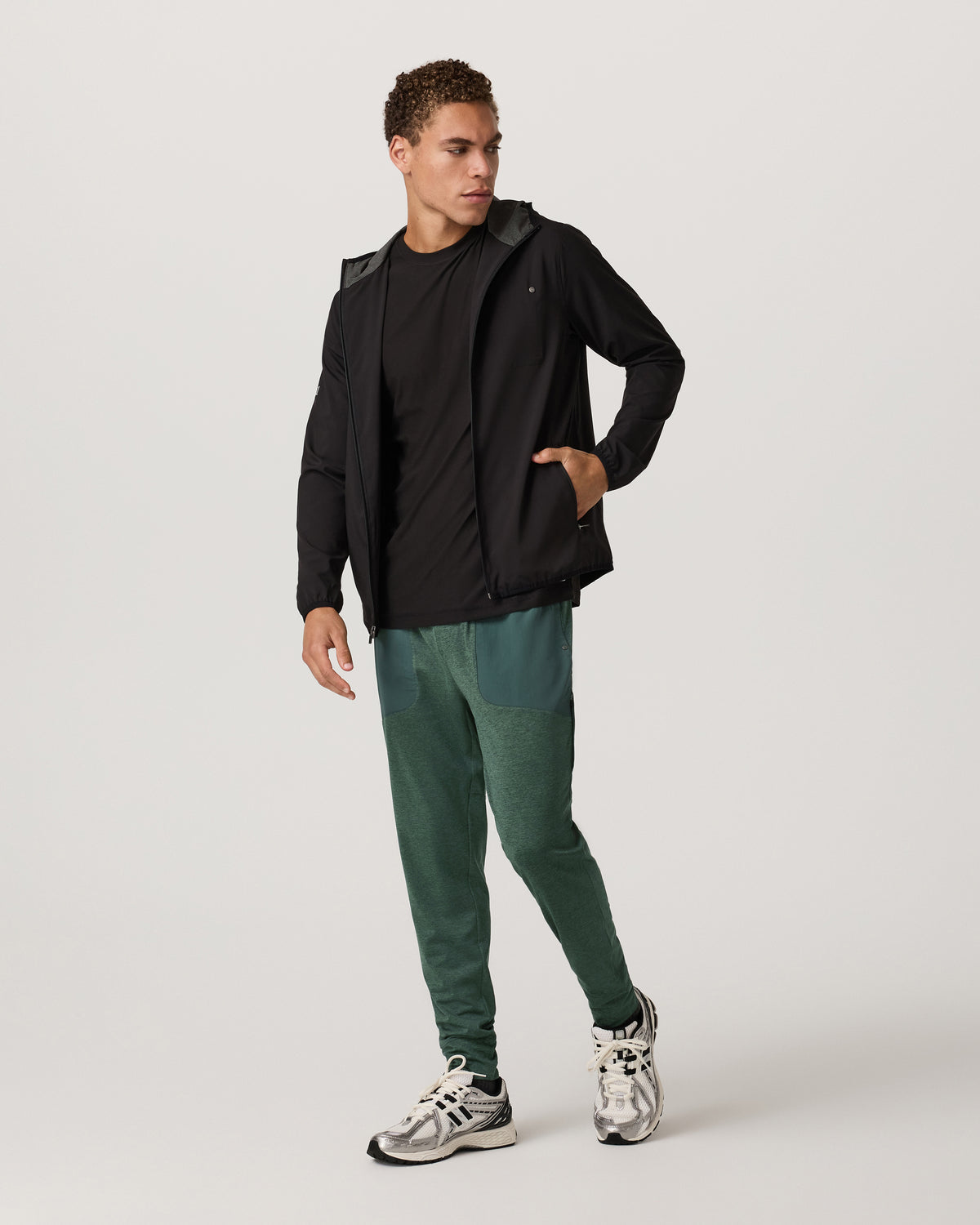 Men's Sunday Mixed Media Jogger 28" Agate Green Heather | Vuori shop - US 8313