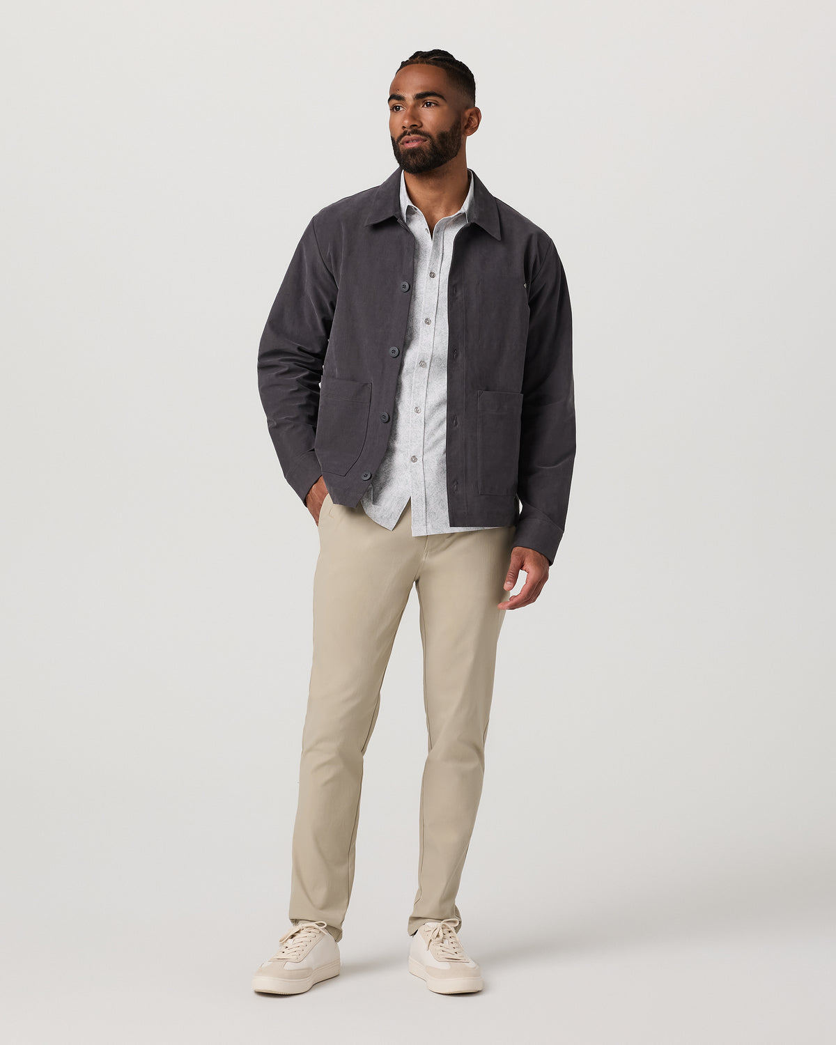 Men's Cascade Tech Chino Athletic Slim Fit 32" Trench | Vuori for sale - US 8850