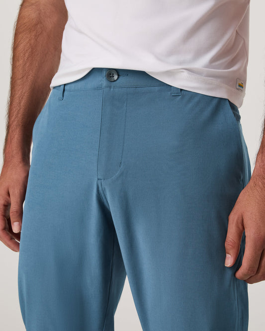 Aim Pant Men's Pool Blue Athletic Slim Fit 32" Inseam | Vuori shop - US 8804