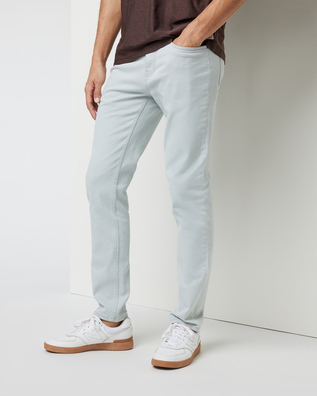 Benton Stretch Twill Pant Men's Sky Grey Twill Pants | Vuori discount - US 2806