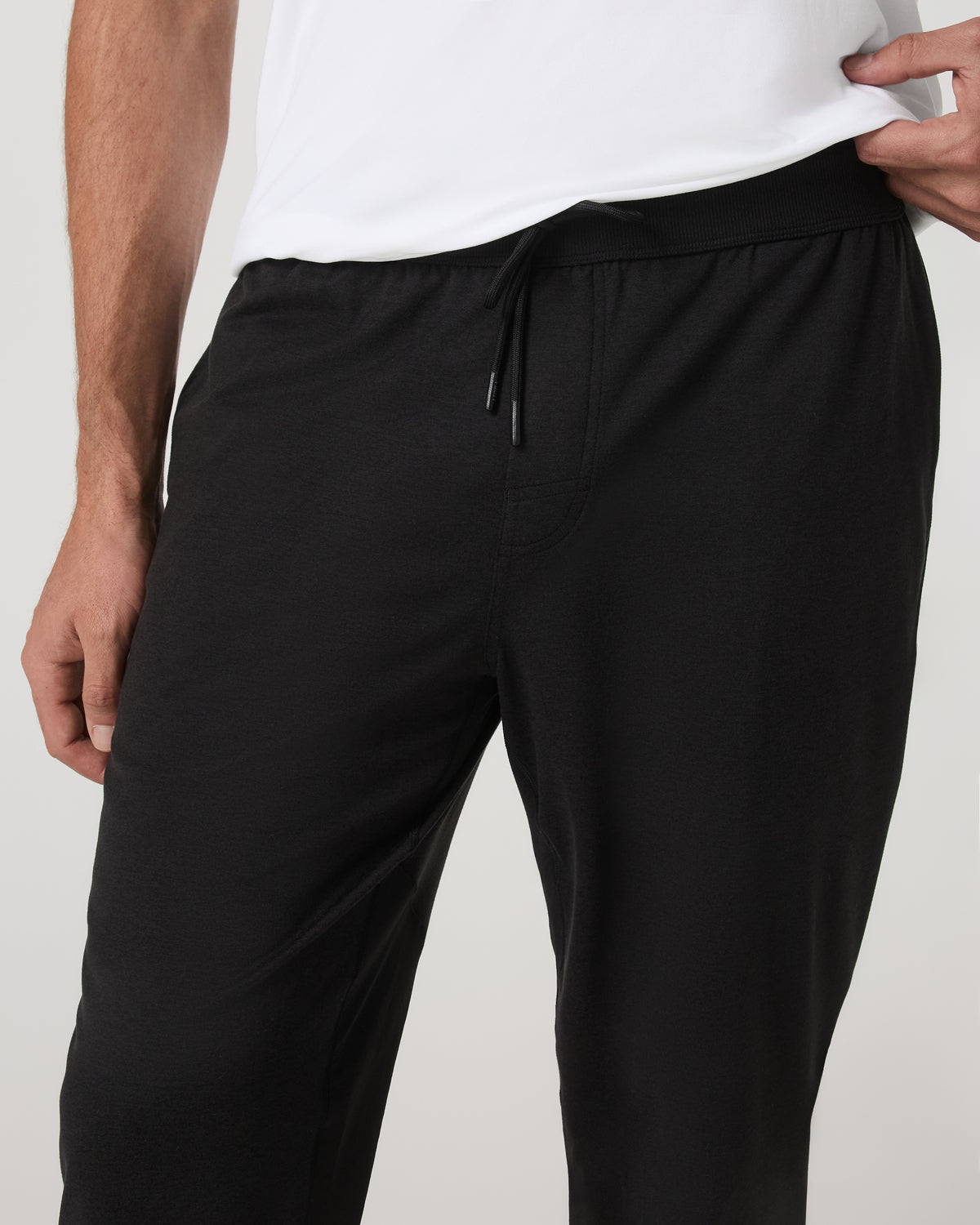Men's Coronado Mixed Media Sweatpant 28" Black Heather | Vuori for sale - US 5609