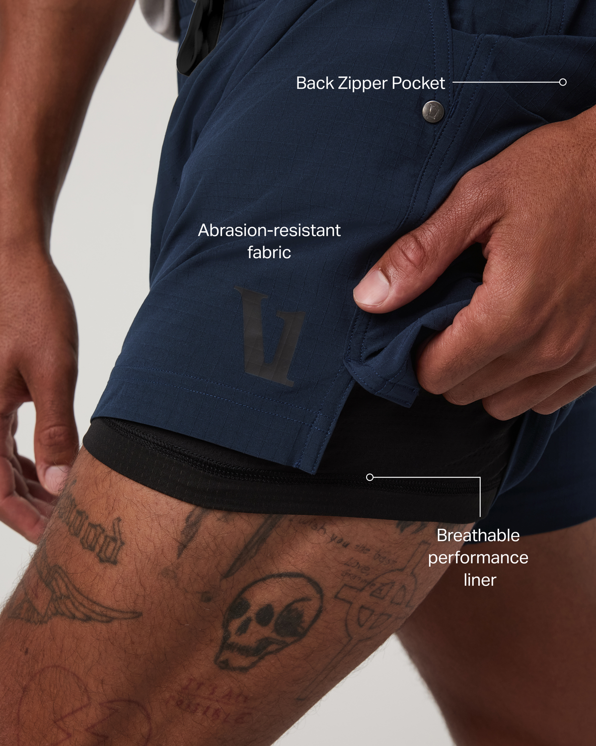 HardKore Short Lined 5" Men's Ink Performance Shorts | Vuori online - US 1659