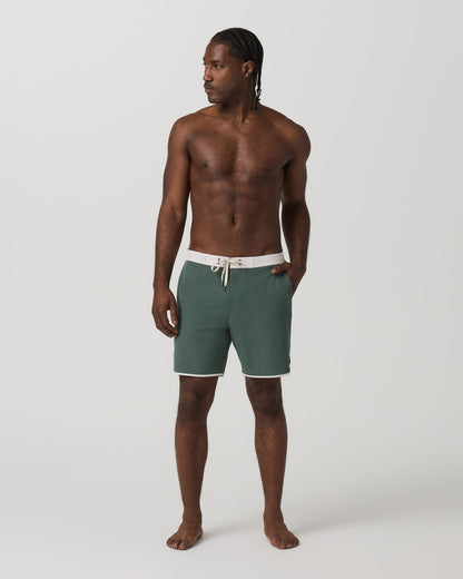 Men's Cruise Boardshort 7" Agate Green Linen Texture | Vuori discount - US 8522
