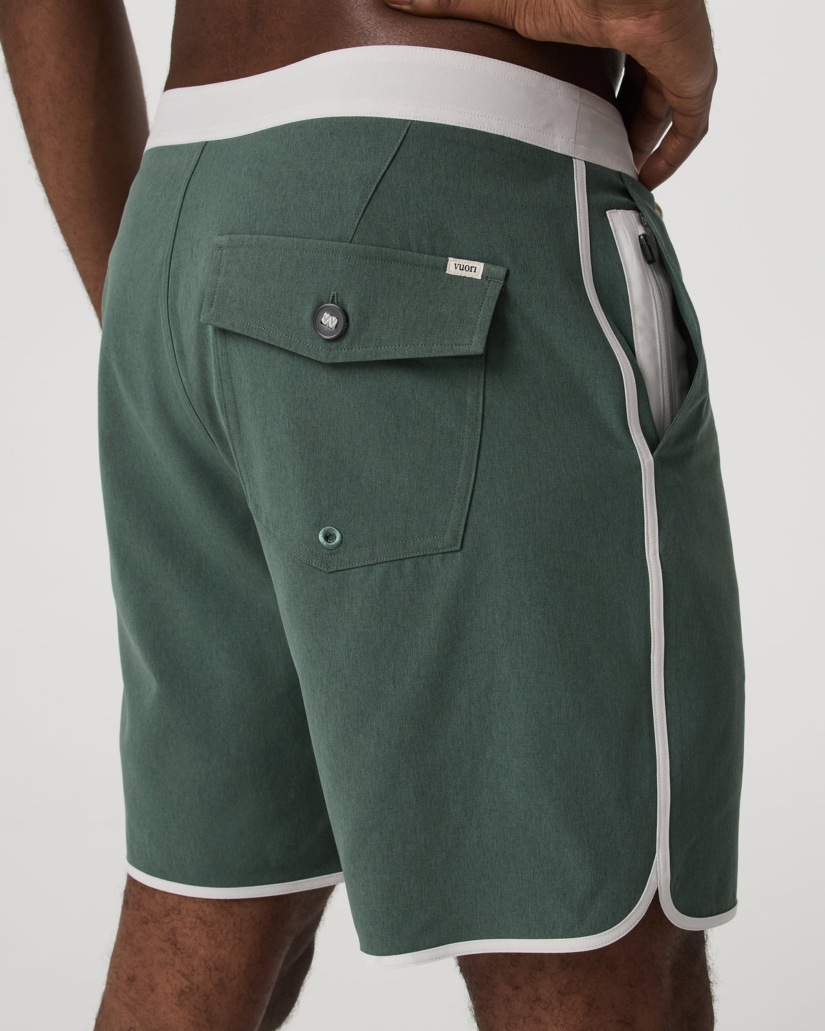 Men's Cruise Boardshort 7" Agate Green Linen Texture | Vuori discount - US 8522