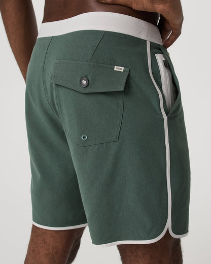Men's Cruise Boardshort 7" Agate Green Linen Texture | Vuori discount - US 8522