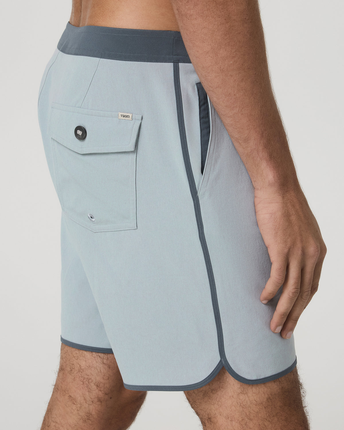 Cruise Boardshort 7" Men's Blue Haze Linen Swim Shorts | Vuori sale - US 8965