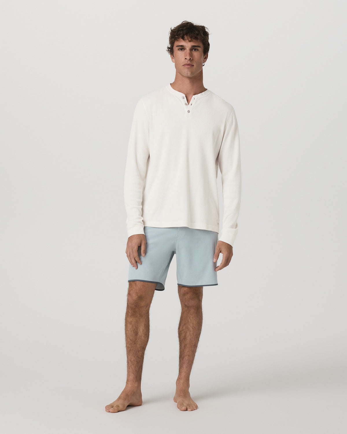 Cruise Boardshort 7" Men's Blue Haze Linen Swim Shorts | Vuori sale - US 8965