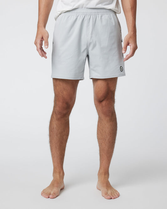 Maverick Volley Short Men's Sky Grey Hybrid Shorts | Vuori discount - US 9602