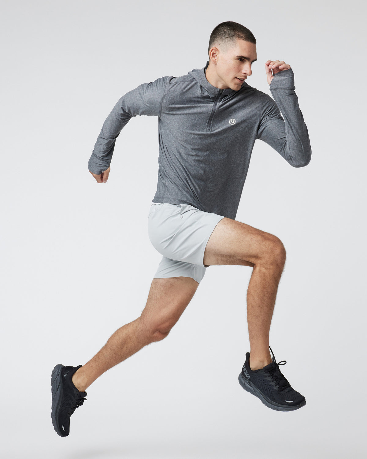 Maverick Volley Short Men's Sky Grey Hybrid Shorts | Vuori discount - US 9602