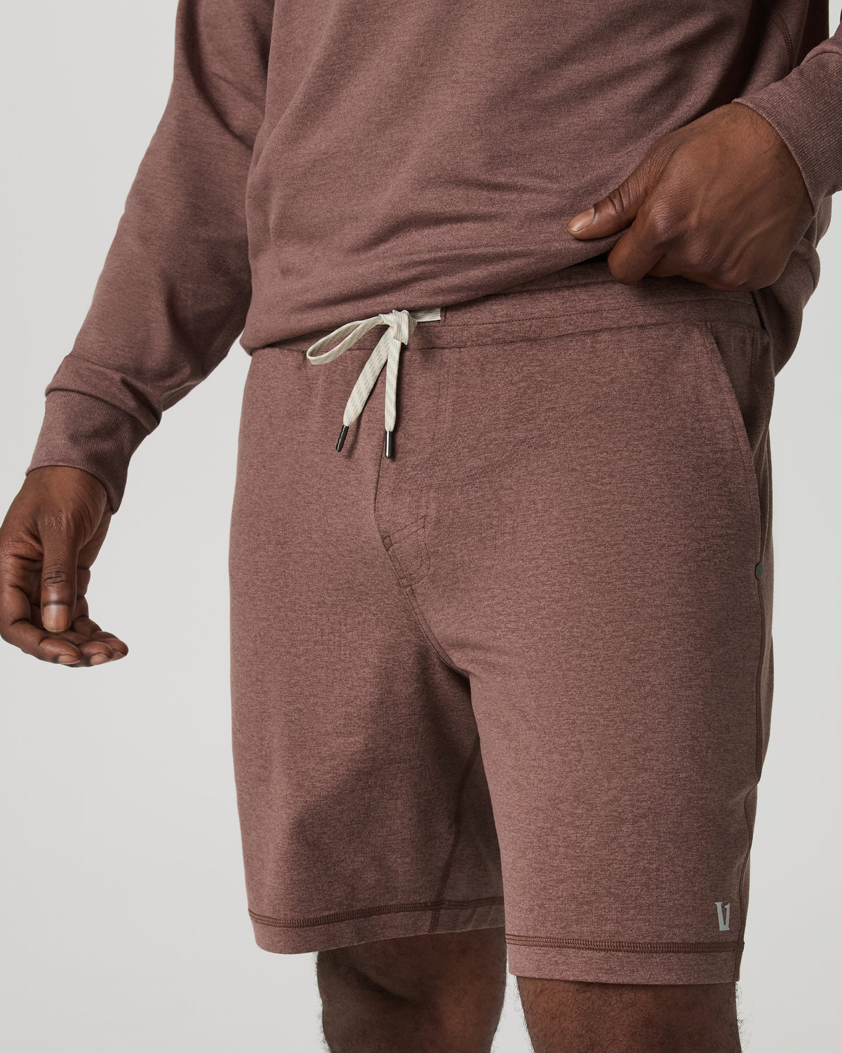 Ponto Performance Short 7" Men's Sable Heather Shorts | Vuori for sale - US 1770
