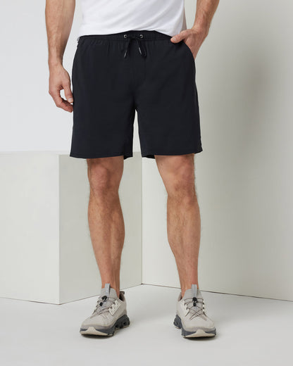 Kore Elevate Short Lined 7" Men's Black Shorts with Zip Pockets | Vuori discount - US 8848