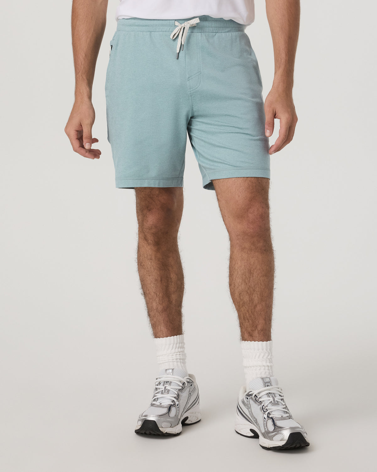 Men's Ponto Performance Short 7" Misty Blue Heather | Vuori for sale - US 6253