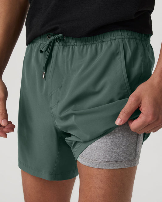 Kore Short Lined 5" Men's Agate Green Athletic Shorts | Vuori outlet - US 3197