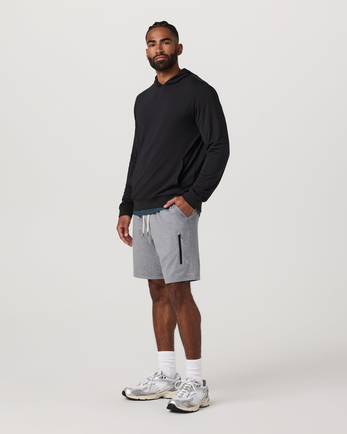Sunday Performance Short 8.5" Grey Heather | Vuori outlet - US 8426