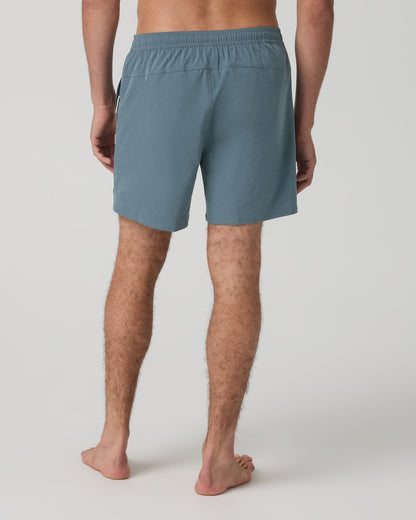 Maverick Volley Short Lined Men's Blue Sea Hybrid Shorts | Vuori shop - US 2031